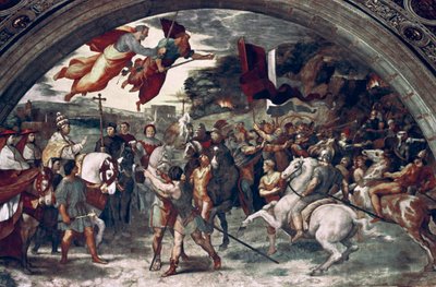 Pave Leo I, Repulsing Attila, detalj, 1511-14 av Raffaello Sanzio Raphael