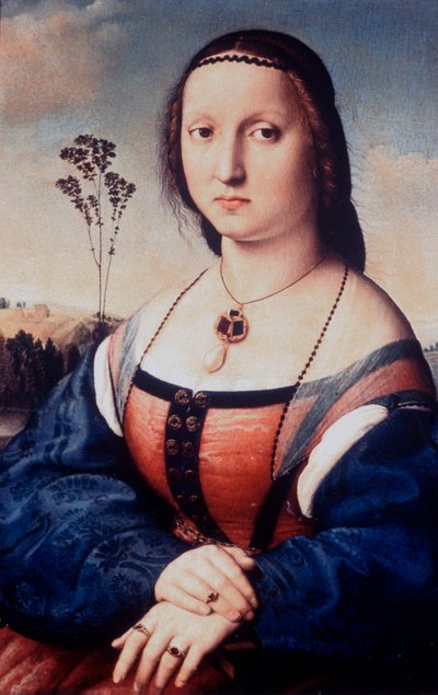 Portrett av Maddalena Doni, 1506 av Raffaello Sanzio Raphael