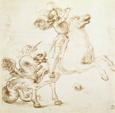 St. George og dragen av Raffaello Sanzio Raphael