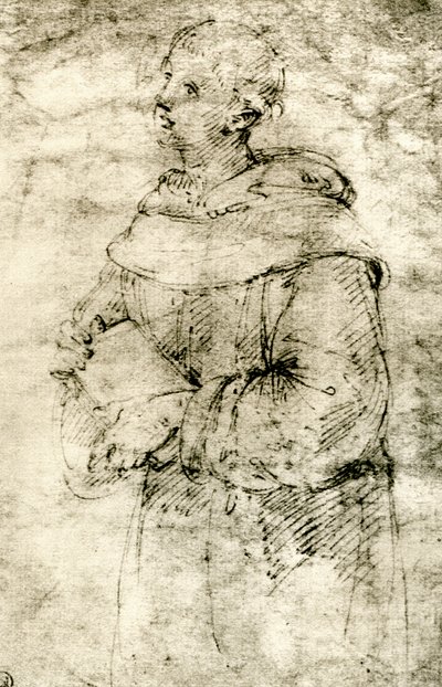 Studie av en munk, 1913. av Raffaello Sanzio Raphael