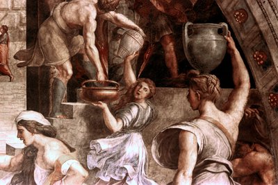 Brannen i Borgo-detaljen, 1514 av Raffaello Sanzio Raphael