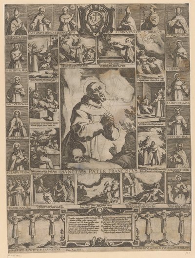 Livet til den hellige Frans av Assisi av Raffaello Schiaminossi (possibly)