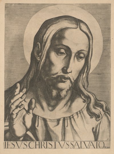 Byste av Kristus av Raffaello Schiaminossi