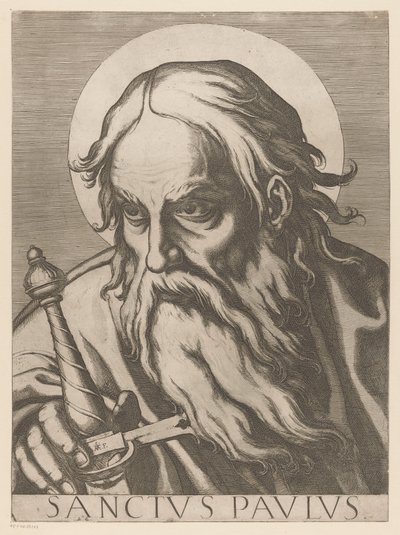 Saint Paul Saint Paul (tittel på objekt) Kristus, Maria og de tolv apostelen (serietittel) The Sacred Apostolic College (serietittel) av Raffaello Schiaminossi