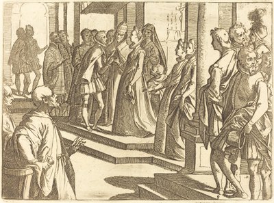 Forlovelsen av Margaret av Østerrike til Filip III, konge av Spania av Raffaello Schiaminossi