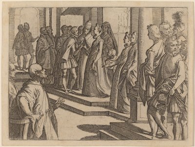 Forlovelsen av Margaret av Østerrike til Filip III, konge av Spania av Raffaello Schiaminossi