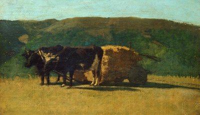 Svart oksevogn av Raffaello Sernesi (1838-1866) av Raffaello Sernesi