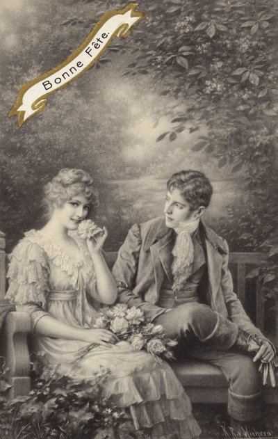 Par på en benk av Raimund Ritter Von Brennerstein Wichera