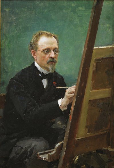 Portrett av Federico de Madrazo (1815-1894) - Maleri av Raimundo de Madrazo y Garreta (1841-1920) av Raimundo de Madrazo y Garreta