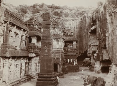Khalias Rock-Hewn Temple, Ellora av Raja Deen Dayal