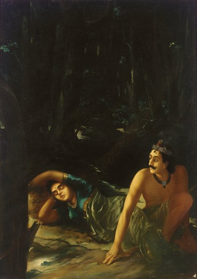 Nala og Damayanti av Raja Ravi Varma