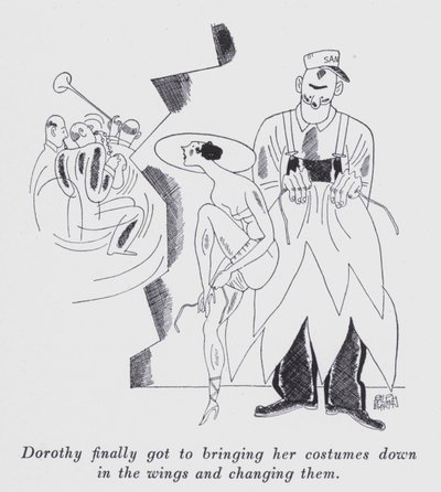 Illustrasjon for "But Gentlemen Marry Brunettes" av Anita Loos (litho) av Ralph Barton