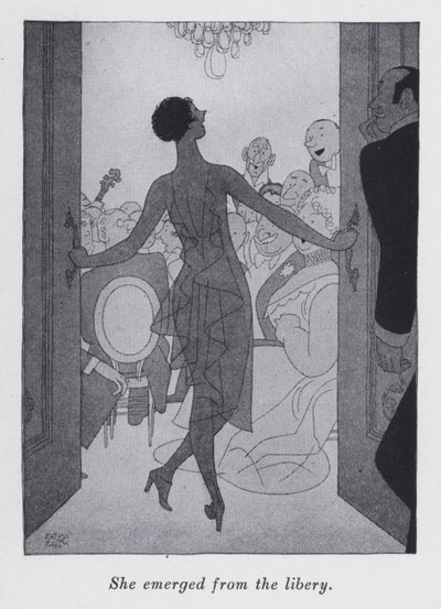 Illustrasjon for "But Gentlemen Marry Brunettes" av Anita Loos (litho) av Ralph Barton