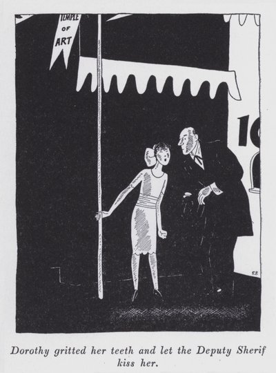 Illustrasjon for "But Gentlemen Marry Brunettes" av Anita Loos (litho) av Ralph Barton
