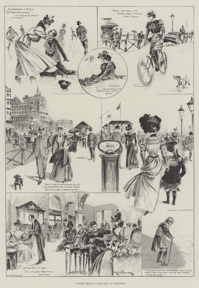Påskeferieskisser i Brighton av Ralph Cleaver