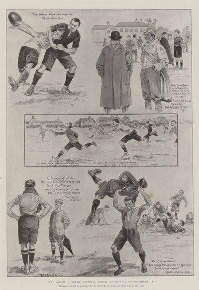North v South Football Match i Bristol, 15. desember av Ralph Cleaver