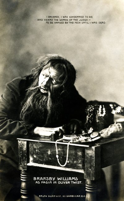 Bransby Williams 1870-1961, britisk skuespiller, tidlig på 1900-tallet. av Ralph Dunn and Co.