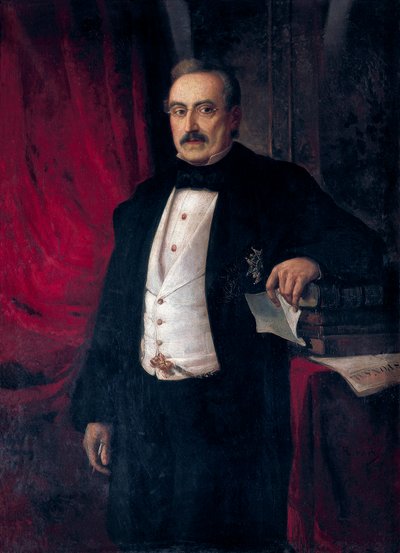 Portrett av forfatter og økonom Buenaventura Carlos Aribau (1798-1862) av Ramón Martí Alsina
