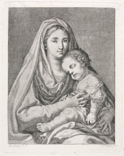 Madonna and Child (etter Francisco Bayeu y Subias) av Ramon Bayeu y Subias