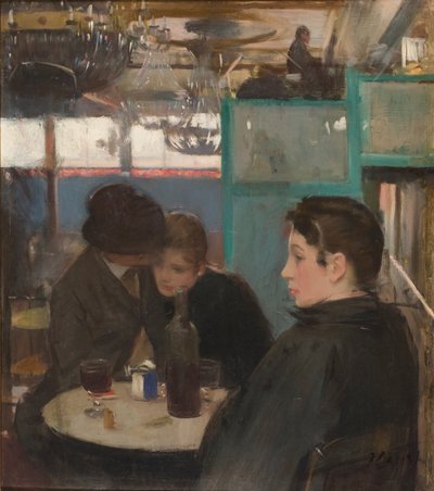 Interiøret i Moulin de la Galette av Ramon Casas i Carbo
