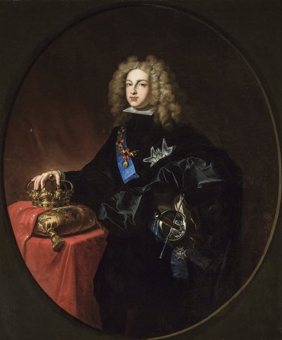 Philip V (konge av Spania) - Akademisk kunst: Portrett av Philip V (1683-1746), konge av Spania av Mosquera Ruiz-Vidal, Ramon (1842-1908) av Ramon Mosquera Ruiz Vidal