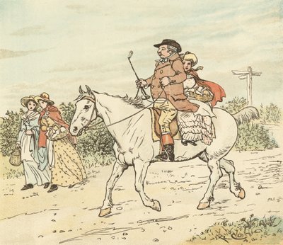 En bonde gikk på trav på sin grå hoppe av Randolph Caldecott