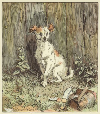 An Elegy On The Death Of A Mad Dog (farge litho) av Randolph Caldecott