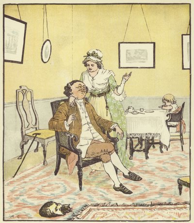 John Gilpin (farge litho) av Randolph Caldecott