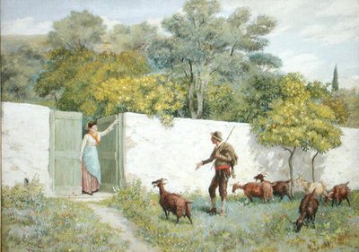 Scene ved Montone - Geitegjeteren av Randolph Caldecott