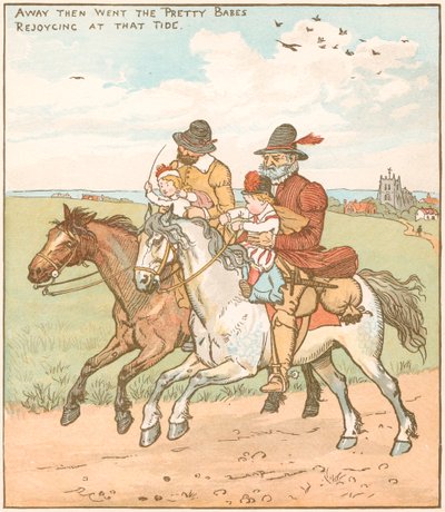 Scene fra The Babes in the Wood, 1878 av Randolph Caldecott