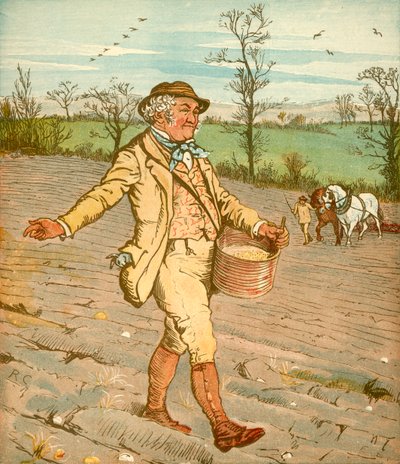 ...Bonden som sådde kornet, c1878. av Randolph Caldecott