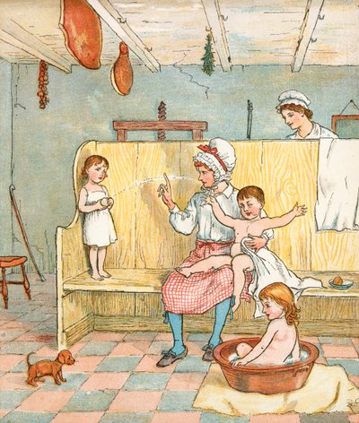 Bondens gutt (fargelitografi) av Randolph Caldecott