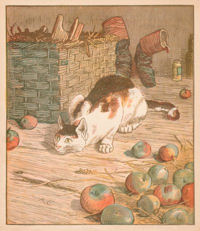 Katten som spiste rotta som spiste malten..., c1878. av Randolph Caldecott