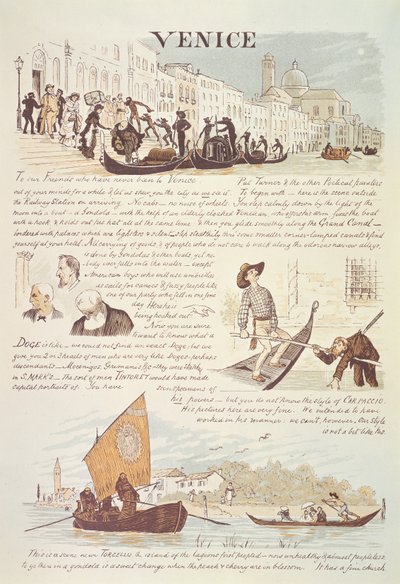 Venezia, med tegneserieskisser av Randolph Caldecott