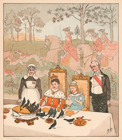 Var ikke det en delikat rett å sette frem for kongen, 1880. av Randolph Caldecott