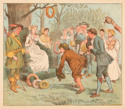 ...de gikk til en bue..., c1885, 1934. av Randolph Caldecott