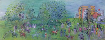 Ascot, ca. 1930 (olje på lerret) av Raoul Dufy
