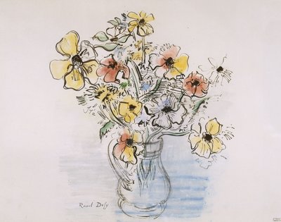 Anemonebukett av Raoul Dufy