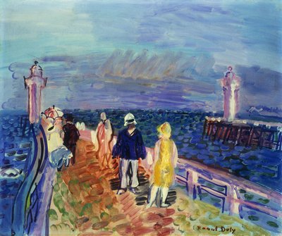 Kai i Trouville-Deauville; Kaiene i Trouville-Deauville av Raoul Dufy