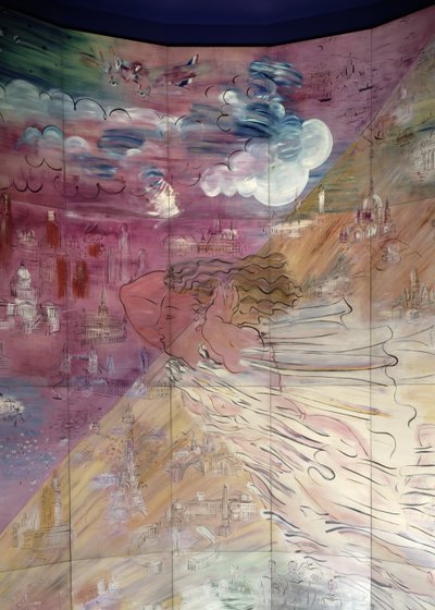 La Fee Electricite, detalj av venstre side av Raoul Dufy