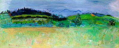 Landskapet i Pyreneene Orientales, fra Route du Boulou av Raoul Dufy
