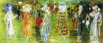 Poirets utstillingsdukker på veddeløpene i 1923 av Raoul Dufy