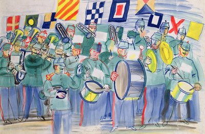 Musikk på tollboden i Le Havre av Raoul Dufy