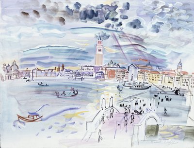 Riva degli Schiavoni, Venezia av Raoul Dufy