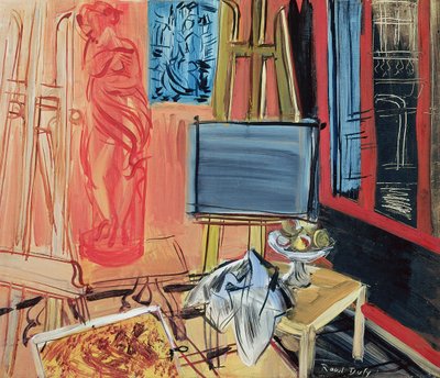 Stilleben (olje på lerret) av Raoul Dufy