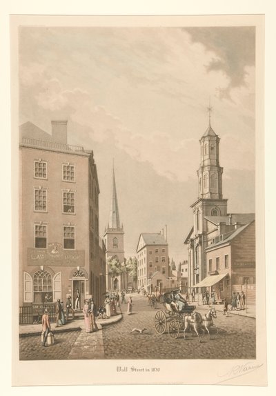 Wall Street i 1820 av Raoul Varin