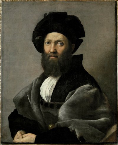 Graf Baldassare Castiglione, Autor von "Il Cortegiano" von Raphael (1483-1520)