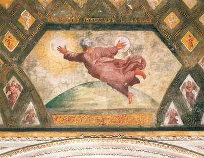 The Creation of the Sun and Moon, ca. 1518 (fresco) av Raphael
