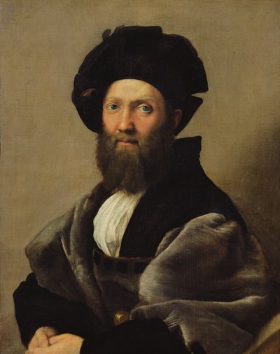 Portrett av Baldassare Castiglione (1478-1529) før 1516 (olje på lerret) av Raphael