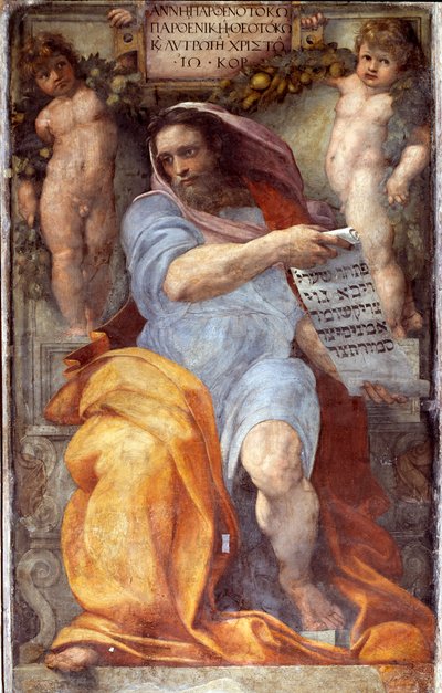 Profeten Jesaja (freskomaleri av Raphael